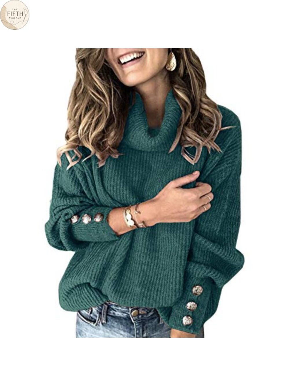 Womens Oversized Cowl Neck Chunky Knit Pullover Sweater Slouchy Winter